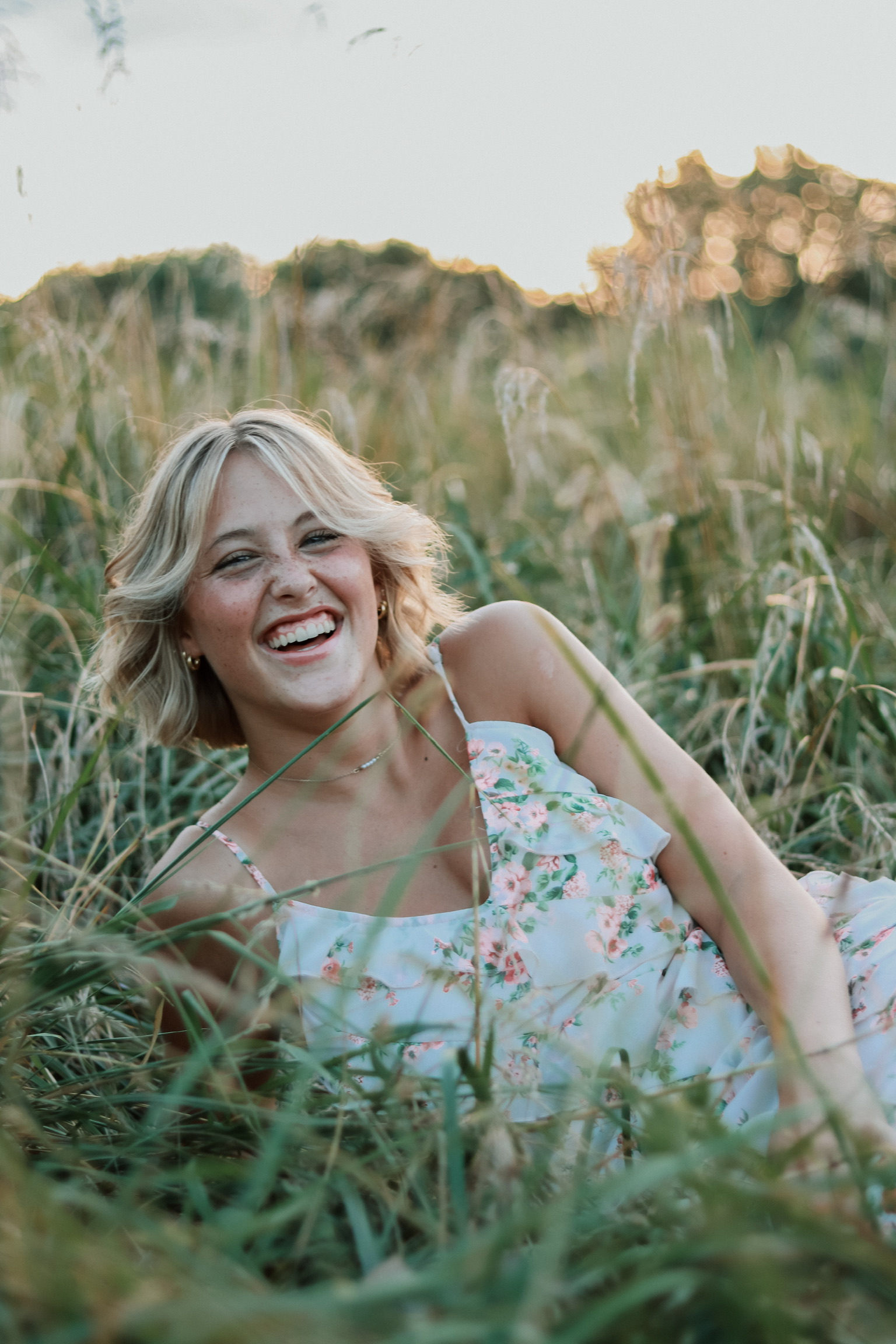Professional senior portrait - classic style